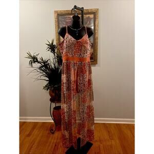 no boundaries Women shorts Dress Maxi Size XL Adjustable Strap Sweetheart Neck